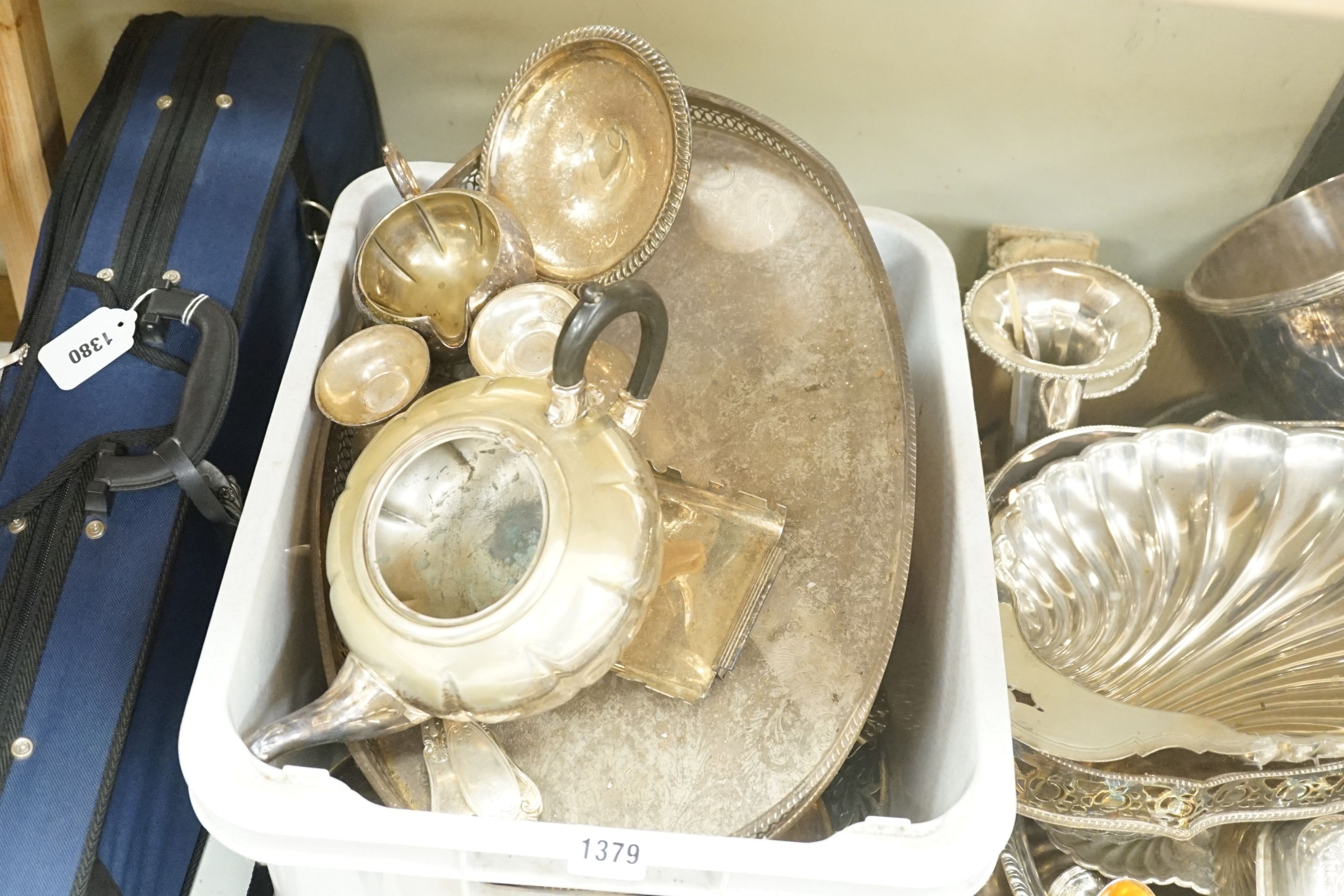 A quantity of Victorian and later silver-plated items